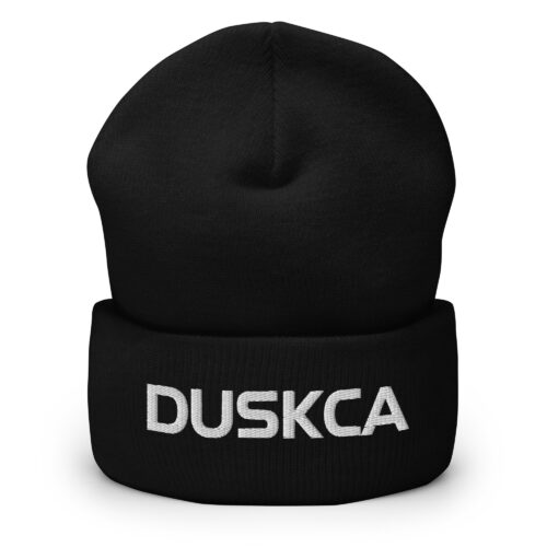 Premium Quality Cuffed Beanie | Duskca | Black