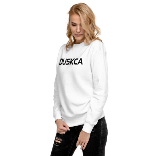 High Quality Unisex Premium Sweatshirt | Duskca | White